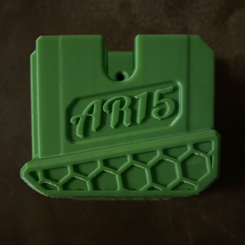 AR -15 3D printed wall mount.